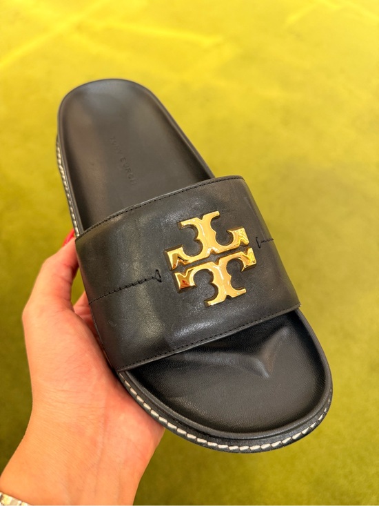 Tory Burch Shoes - Tory Burch Everly Anatomic Lug Sandals, Black